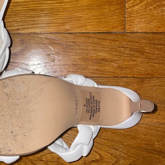 White Braid Heels from Express - Picture 5 of 7